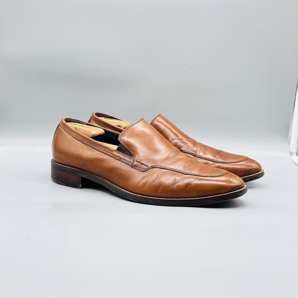 Cole Haan Shoes Mens 12 Brown Leather Loafers Slip On Dress Apron Toe Classic main image 10